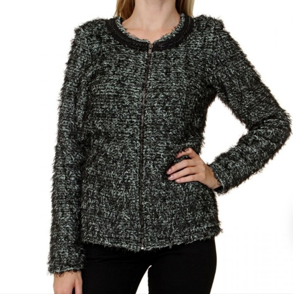 Scotch & Soda Forest Green Fuzzy  Blazer